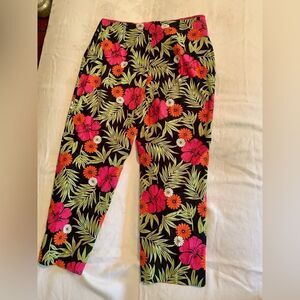 Bamboo Trader Floral Cotton Pants